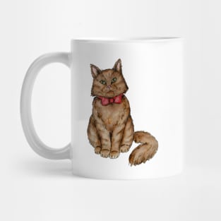 Cat with bow tie Mug